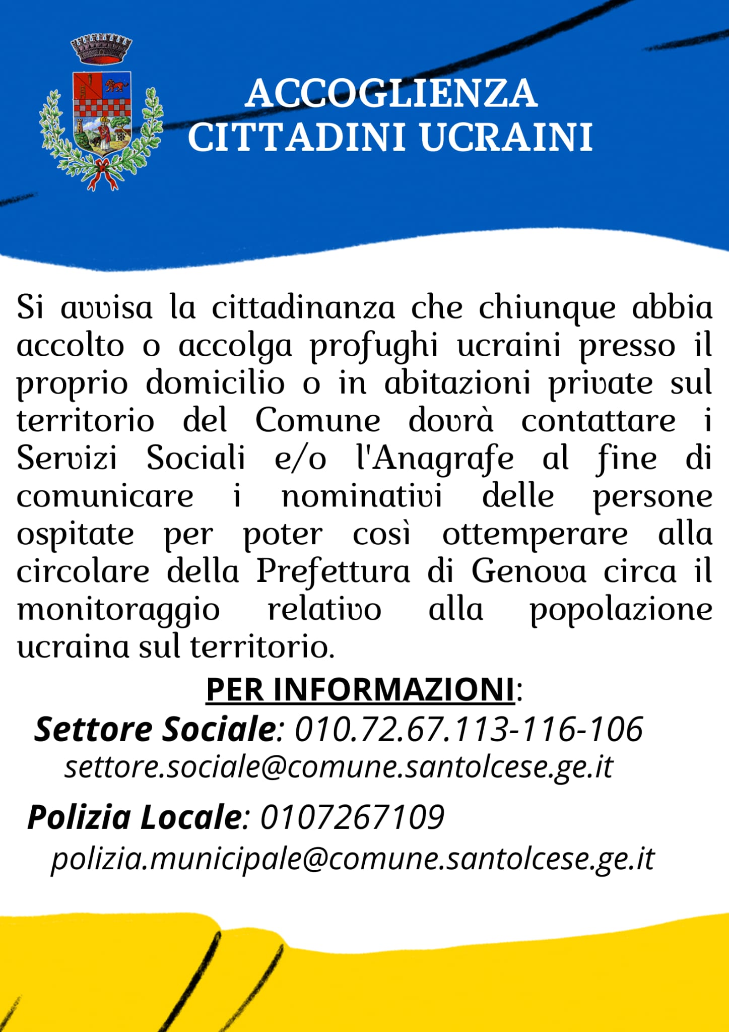 Accoglienza cittadini ucraini