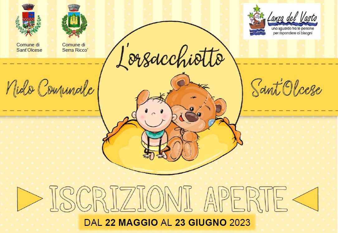 Iscrizioni asilo nido L\'orsacchiotto anno 2023-2024