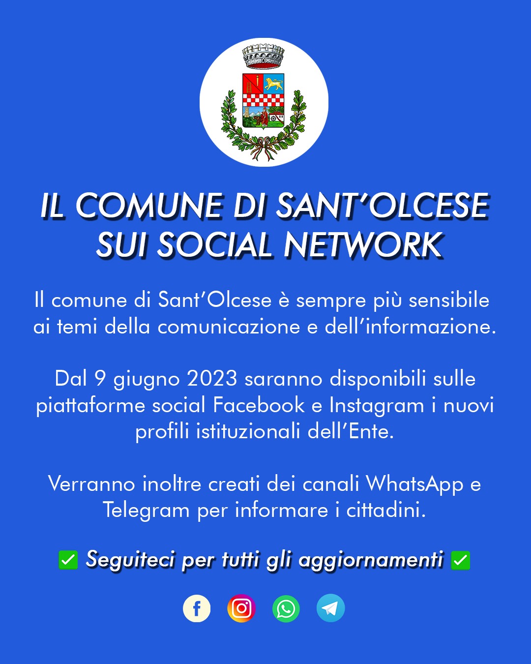 Il Comune di Sant\'Olcese sui Social Network